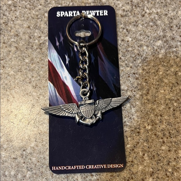 Other - Navy Pilot wings Naval Aviator Wings key chain, purse charm